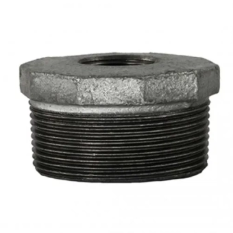 Оцинкованный  чугунный редуктор MxF - 1 1/2" x 1 1/4"