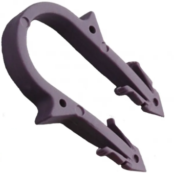 Чёрная якорная скоба для фиксации труб системы теплых полов, Wave, (100шт)