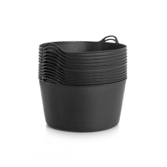 Гибкое ведро (корзина) CAPAZO Premium, 72 л (Черное)