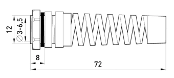  Кабельный ввод e.pg.protect.stand.7 с оплеткой