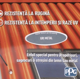 Эмаль Алкидная OSKAR Direct pe Acoperis, темно-зеленый цвет, 0.75L