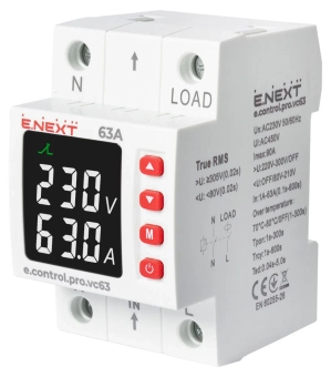 Реле контроля напряжения и тока e.control.pro.vc63