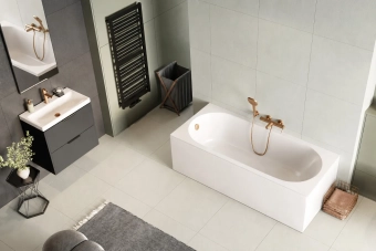 Прямоугольная  ванна Novarra 180x80x56cm Quantra Польша