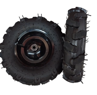 Колесо надувное с подшипником для тачки 4.80/4.00-8 Черное