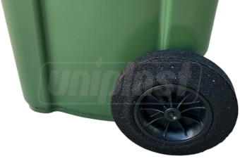 Бак мусорный 120 л на колесах (зеленый)