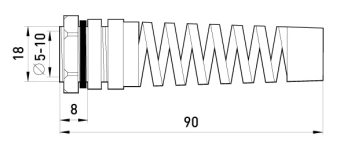 Кабельный ввод e.pg.protect.stand.11 с оплёткой