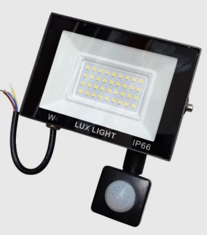 Прожектор LED 10W 6500K  с сенсором  LUX-115A-10W