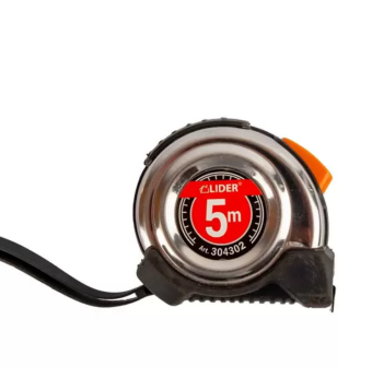 Рулетка 3м x16мм металлический корпус с автостопом, Lider