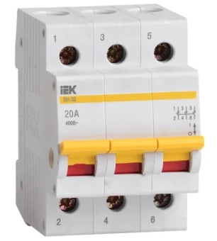 Выключатель нагрузки ВН-32 3P 20А IEK