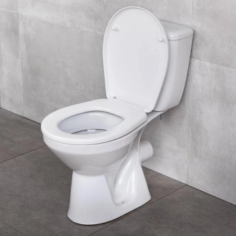 Унитаз компакт CERSANIT MITO GREY нижний подвод горизонтальный PP