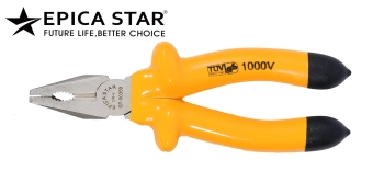Плоскогубцы с диэлектрическими ручками, 8" (20см), 1000V, EP-50358, Epica Star