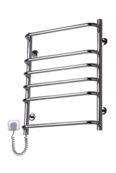 Полотенцесушитель электрический Стандарт-6 Элна Сервис. 640 х 480 х 130 мм. Нержавеющая сталь. Хром.