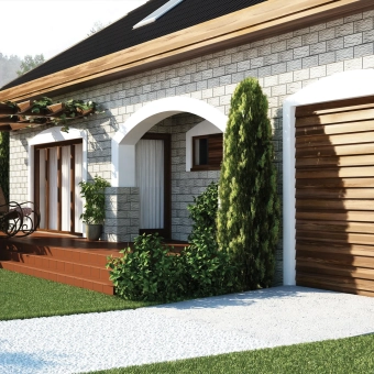 Плитка клинкер Onyks 30*14,8*0,9 см, матовая, серый, кирпич