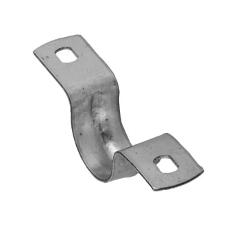 Скоба электротехническая 24-25х1,2мм двухлапковая из металла