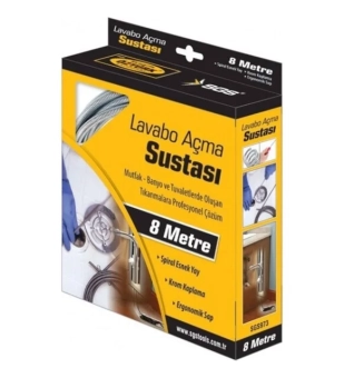 Трос сантехнический спиральный для чистки канализационных труб - 5м, 972SGS