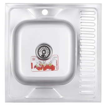 Мойка кухонная ZERIX Z6060L-06-160MD (MICRO DECOR)