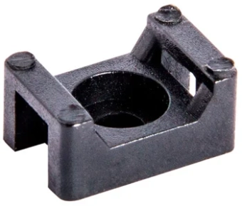 Основа под хомут кабельный  15*10 H-7mm d-3mm черная