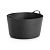 Гибкое ведро (корзина) CAPAZO Premium, 52 л (Черное)