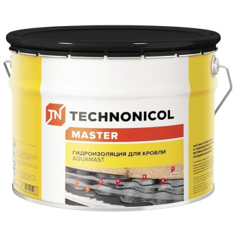 Мастика битумная AquaMast, кровля (ведро 10кг)