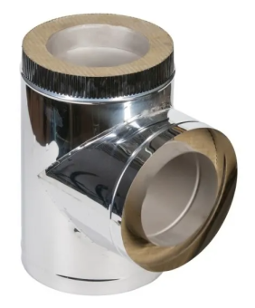 Тройник сэндвич 90°, Ø150/200-Teplodar Pro (Дымоход)