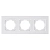 Рамка ALEGRA NILSON 3 поста белая