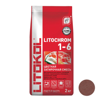 Затирка LITOCHROM C.500 Красный кирпич 2кг