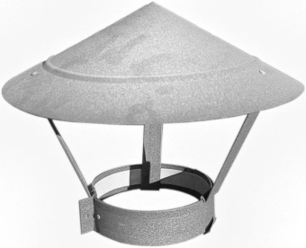 Зонт для дымохода Ø160-220мм металл Al/Zn