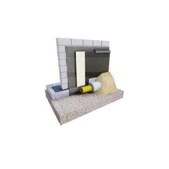 Гидроизоляционная пленка для фундамента GEO 8, 3м*20м