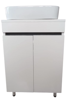 Шкаф для ванной Lavabo + умывальник Square 45 белый