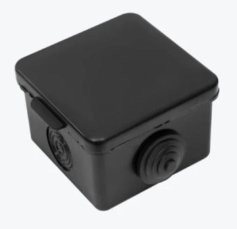 Распределительная коробка КМР-030-036 65х65х50 чёрная IP54  EKF PROxima