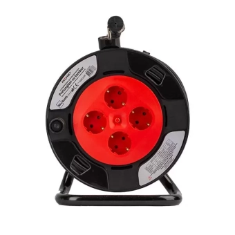 Удлинитель электрический на катушке 1,5мм/50м с заземлением и термозащитой