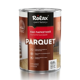 Срок Лак паркетный полиуретановый, матовый PARQUET 0.8L