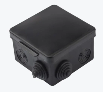 Распределительная коробка КМР-030-031 80х80х50 чёрная IP54 EKF PROxima