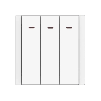 Тройной выключатель с индикатором REMI 10 A 220 - 240 В белый Elmos