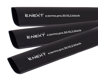 Термоусадочная трубка с клеевым слоем, 30/10,2, 1м, черная