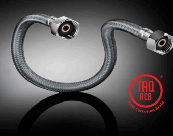 Шланг соединительный гибкий TUCAI 400 мм, 1/2" ВР-ВР, Антикоррозионный TAQ ACB