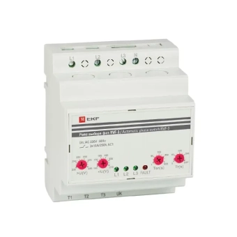 Реле контроля фаз RVF-3 16 A 220 - 280 В IP20 EKF