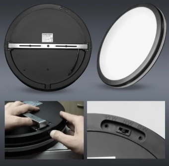 Плафон потолочный LED 36W 3CCT PL-CL36H9Y3CCT-BL 230V IP65 черный