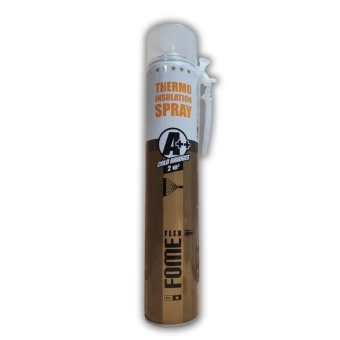 Напыляемая полиуретановая термоизоляция Fome Flex с адаптером, 800мл