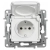 Розетка 2P+E 16A с крышкой белый NILOE Legrand