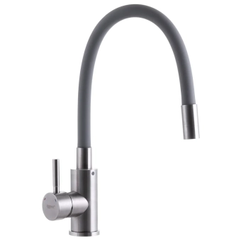 Смеситель для кухни ZERIX 807 SUS-011 REFL.GRAY с гибким изливом
