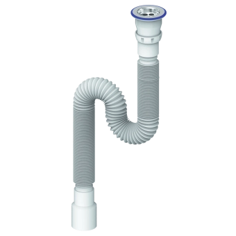 Сифон гофрированный 1 1/4'x d40/50. Aniplast 'G206'