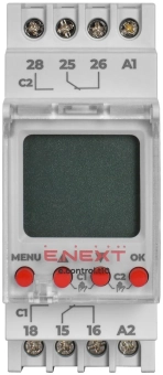 Таймер астрономический двухканальный e.control.t10