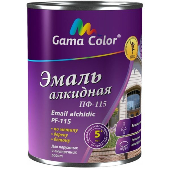 Эмаль алкидная Gama-Color ПФ-115 Голубой 0,9кг