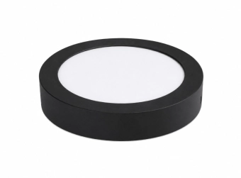 Накладной светильник LED 24W 6500K круглый  280*27 мм черный