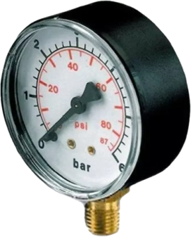 Манометр давления MR/6 0-6 1/4" 63 мм Pedrollo