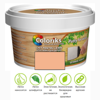 Шпатлевка по дереву Wood paty COLORIKS 0,9кг, Ольха