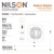 Выключатель  1P+LED черный  ALEGRA NILSON