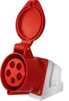 Силовая розетка стационарная e.socket.pro.5.16, 5п., 380В, 16А