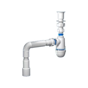 Сифон Варяг с гибкой трубой d40x40/50. Aniplast 'C5015'